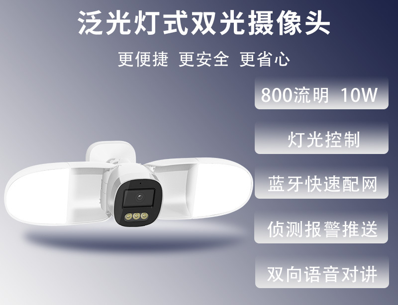 Home Security Flood Lights - Full Color 4MP iCsee APP Floodlight