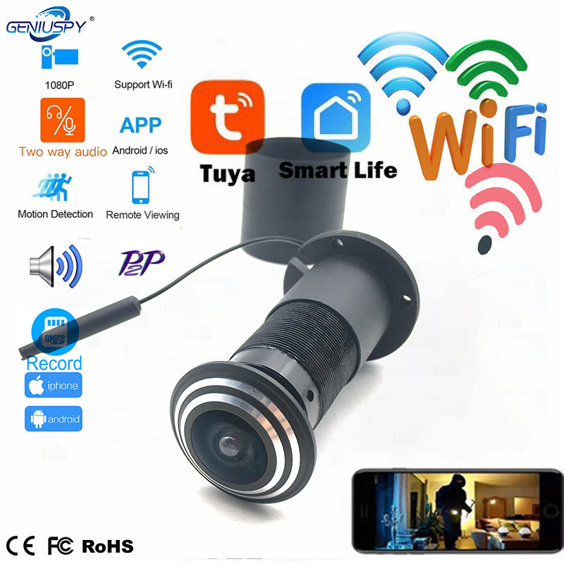 1080P Mini Peephole Wifi Door  - Home Security Front Door Camera 评论和价格