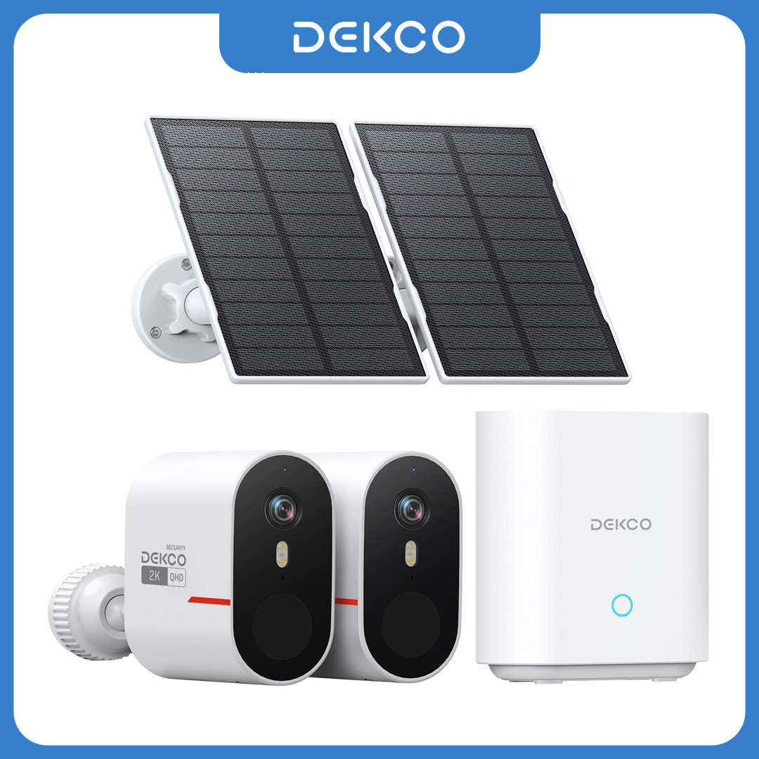 Dekco 3MP WiFi Solar Camera Sy - Home Security Items 评论和价格