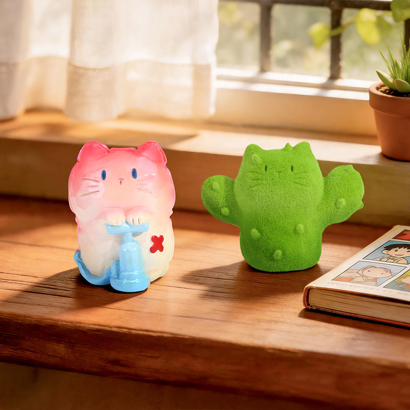 Cute Cat Blind Box Figure Resi - Home Security Items 评论和价格