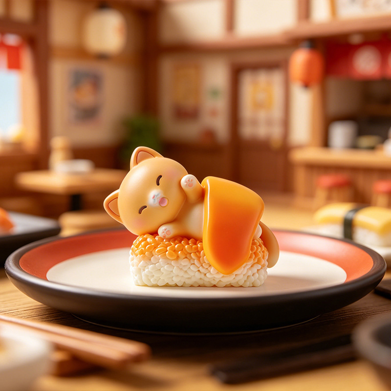 Sushi Cat Blind Box Cartoon Fi - Home Security Items 评论和价格